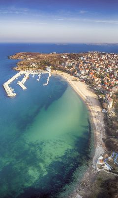 Bulgaria Snow-topped mountain ranges and large sandy beaches